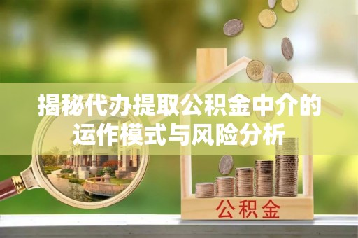 澧县揭秘代办提取公积金中介的运作模式与风险分析