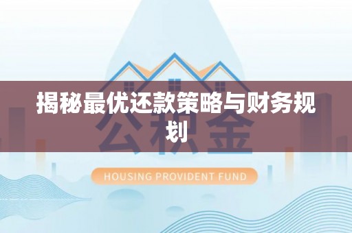 澧县揭秘最优还款策略与财务规划